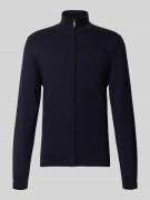 Gebreid vest met opstaande kraag