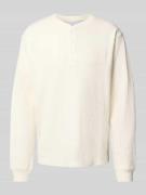 Shirt met lange mouwen en labelstitching