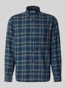 Regular fit vrijetijdsoverhemd van puur katoen met borstzak