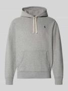Regular fit hoodie met logostitching