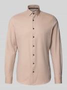 Slim fit zakelijk overhemd met knoopsluiting