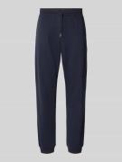 Regular fit sweatpants van katoenmix
