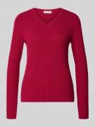 Gebreide pullover met V-hals