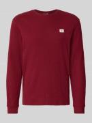 Shirt met lange mouwen en labeldetail