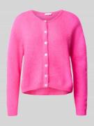 Gebreid jack van wolmix met ronde hals, model 'VITOW'