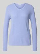 Gebreide pullover met V-hals