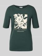 Regular fit T-shirt van katoenmix