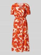 Midi-jurk in wikkellook