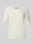 Gebreide pullover met 1/2-mouwen