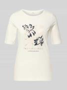 Regular fit T-shirt van katoenmix