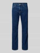 Straight fit jeans van katoenmix, model 'CASH'