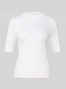 Gebreide pullover met ribboorden