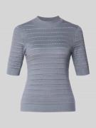 Gebreide pullover met ribboorden