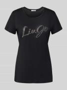 T-shirt met labelprint