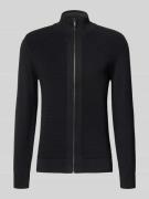 Gebreid vest met opstaande kraag