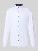 Super slim fit zakelijk overhemd met kentkraag