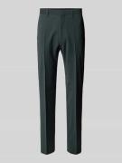 Stretch fit pantalon met persplooien