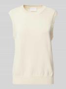 Tricottop met ronde hals