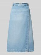 Jeansrok in A-lijn van een mix van lyocell en katoen