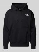 Hoodie met labelstitching