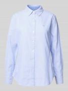 Regular fit overhemdblouse met logostitching