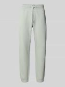 Regular fit sweatpants met elastische pijpboorden