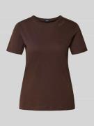 T-shirt met strass-steentjes en ronde hals
