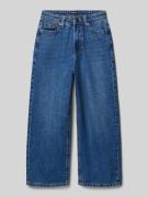 Wide fit jeans met logopatch, model 'Iron'