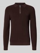 Gebreide pullover met reverskraag