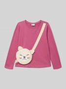 Loose fit shirt met lange mouwen van puur katoen