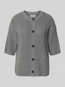 Loose fit gebreid jack van puur katoen