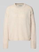 Loose fit gebreide pullover van scheerwolmix