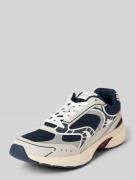Lage sneakers met structuurmix