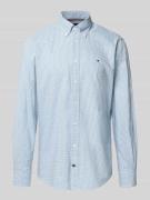 Regular fit zakelijk overhemd van puur katoen