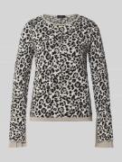 Gebreide pullover met ribboorden