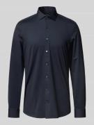 Slim fit zakelijk overhemd met knoopsluiting