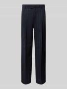 Straight leg pantalon met persplooien