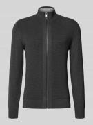 Gebreid vest met opstaande kraag