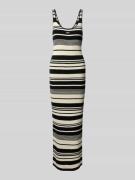 Midi-jurk van viscosemix in gebreide look, model 'Stela'