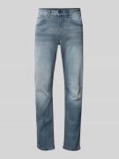 Straight fit jeans van katoenmix, model 'CASH'