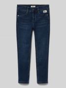 Skinny fit jeans met labelpatch