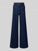 Wide leg jeans met opgestikte steekzakken
