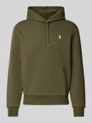 Hoodie met labelstitching