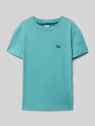 T-shirt met labeldetail