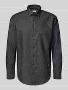 Regular fit zakelijk overhemd met kentkraag