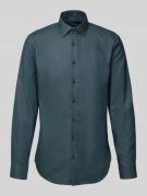 Slim fit zakelijk overhemd met knoopsluiting