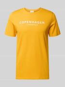 T-shirt met labelprint, model 'Copenhagen'