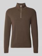 Gebreide pullover met schipperskraag