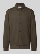 Regular fit sweatjack van katoenmix