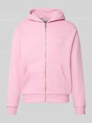 Regular fit sweatjack met logo-applicatie